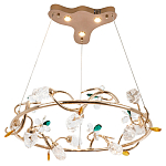 Люстра с хрустальными плафонами и декором Alvere Crystal Chandelier варинант исполнения - 2 | Loft Concept в Костроме