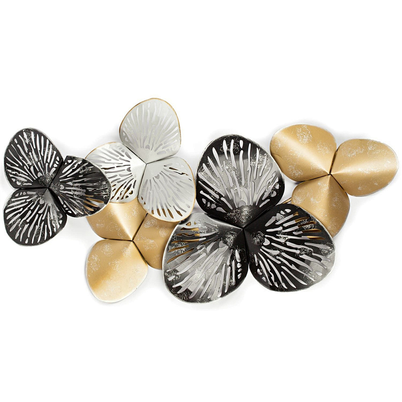 Панно настенное Blank Sheet Petal Золотой Серебряный Панно настенное Blank Sheet Petal Золотой Серебряный в Костроме | Loft Concept