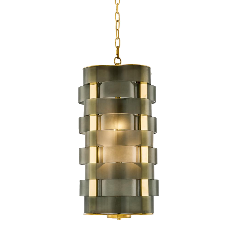Люстра Chandelier Martinique Золотой Зеленый смок Люстра Chandelier Martinique Золотой Зеленый смок в Костроме | Loft Concept