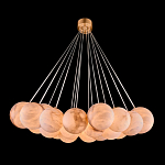 Люстра подвесная круглая с сферическими плафонами из натурального камня Glowing Spheres варинант исполнения - 1 | Loft Concept в Костроме