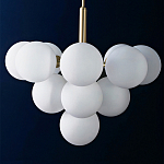 Люстра круглая со стеклянными сферами Maleficent варинант исполнения - 1 | Loft Concept в Костроме