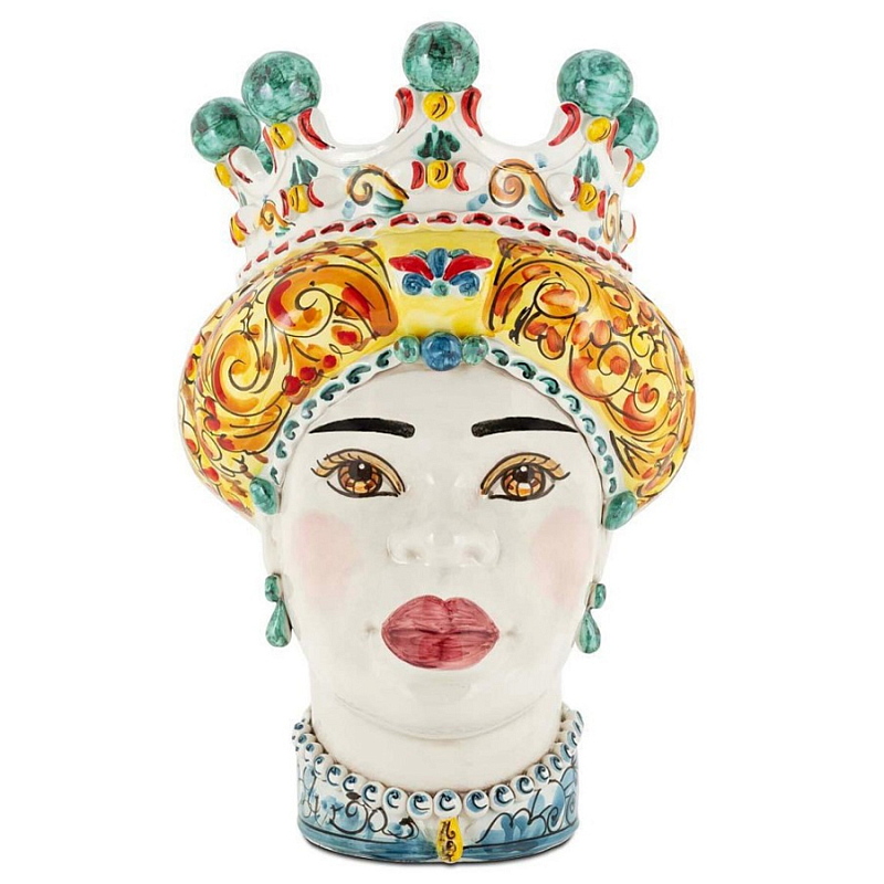Ваза Vase Moro Lady Ornate White Face Mix Мульти Ваза Vase Moro Lady Ornate White Face Mix Мульти в Костроме | Loft Concept