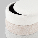 Пуф Three Colors в ткани букле из трех цветов  варинант исполнения - 4 | Loft Concept в Костроме