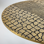 Кофейный столик с металлической столешницей Amphibian варинант исполнения - 3 | Loft Concept в Костроме