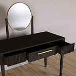 Туалетный Стол с зеркалом Primo Темный орех варинант исполнения - 7 | Loft Concept в Костроме