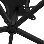 Стул с мягкой черной обивкой из велюра и подъемно-поворотным механизмом на колесиках Harper Black варинант исполнения - 6 | Loft Concept в Костроме