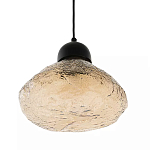 Подвесной светильник с янтарным фактурным плафоном Lamp with Frozen Glass Effect варинант исполнения - 1 | Loft Concept в Костроме