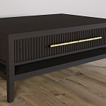 Кофейный стол Primo с двумя ящиками Темный орех варинант исполнения - 3 | Loft Concept в Костроме