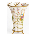 Ваза из фарфора с бронзовой стрекозой  Paradise Dragonfly варинант исполнения - 2 | Loft Concept в Костроме