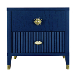 Тумба прикроватная с двумя ящиками Elsa Dreams Blue варинант исполнения - 6 | Loft Concept в Костроме