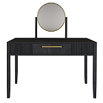 Туалетный Стол с зеркалом Primo Черный дуб варинант исполнения - 9 | Loft Concept в Костроме