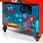 Кресло "Умный Умник" Rick and Morty graffiti chair натуральная кожа  варинант исполнения - 8 | Loft Concept в Костроме