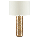 Настольная лампа золотая с цилиндрическим абажуром Golden Mosaic варинант исполнения - 2 | Loft Concept в Костроме