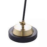 Настольная лампа с наклонным корпусом и подвижным плафоном в сочетании золотистого и чёрного цвета Work Surface Light варинант исполнения - 5 | Loft Concept в Костроме