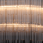 Люстра круглая с прозрачными стеклянными трубками Nembus варинант исполнения - 4 | Loft Concept в Костроме