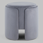 Пуф Alice Poof Grey Серый велюр варинант исполнения - 2 | Loft Concept в Костроме