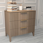 Комод коричневого цвета с 3-мя ящиками Harper Line варинант исполнения - 2 | Loft Concept в Костроме