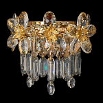 Бра с декоративными элементами в виде крупных хрустальных цветов Palace Gardens варинант исполнения - 1 | Loft Concept в Костроме