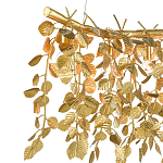 Люстра золотая с декором в виде веток эвкалипта Eucalyptus Branches варинант исполнения - 1 | Loft Concept в Костроме