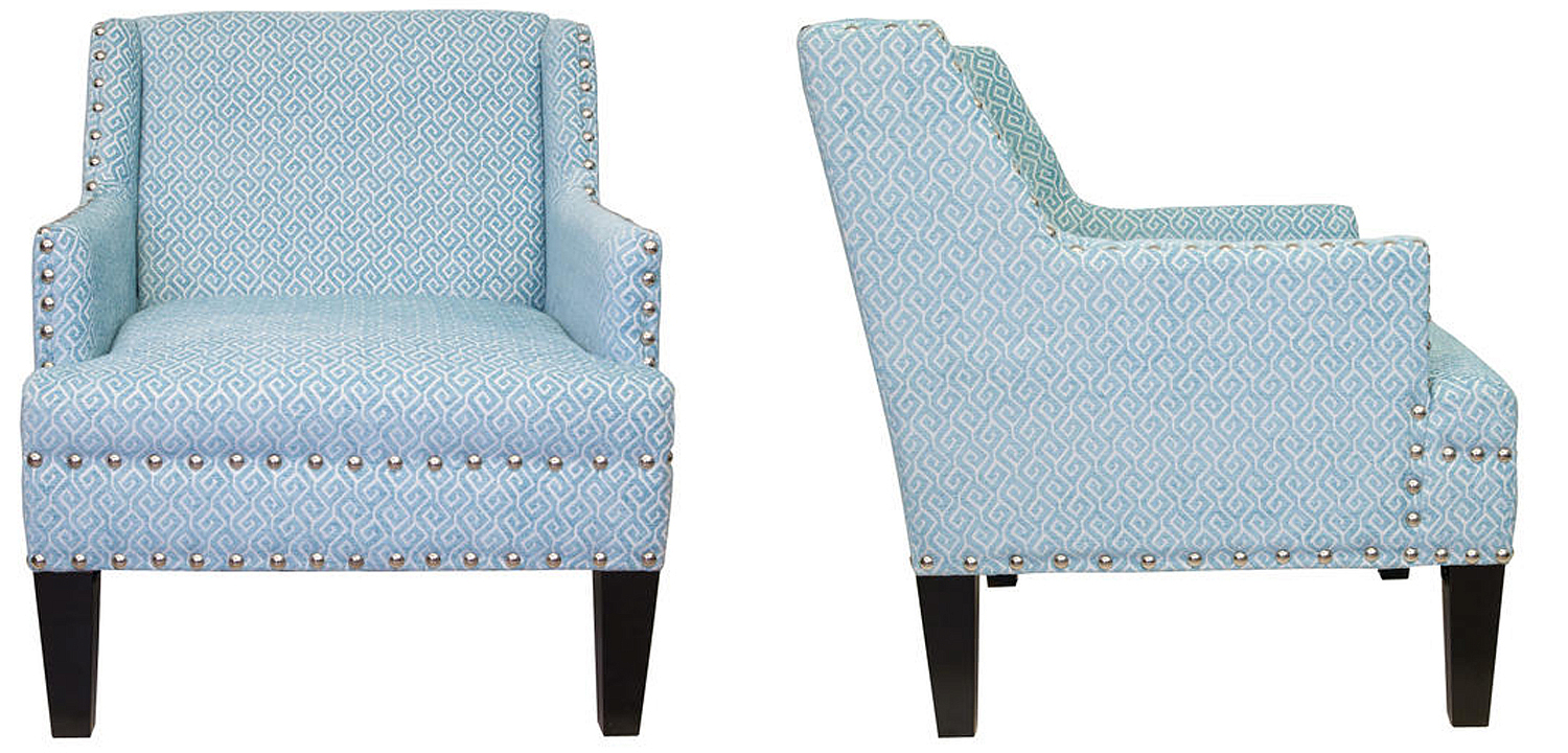 Кресло Fabio Armchair Velour blue Кресло Fabio Armchair Velour blue - Loft-Concept в Костроме