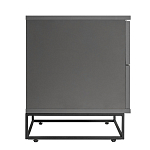 Тумба прикроватная цвета графит с ящиками Strict Lines варинант исполнения - 6 | Loft Concept в Костроме