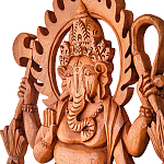 Панно из дерева Ганеша Panel With Animals варинант исполнения - 2 | Loft Concept в Костроме