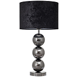 Настольная лампа с основанием в виде металлических сфер Balance Table Lamp Black варинант исполнения - 1 | Loft Concept в Костроме