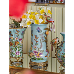 Ваза с птичкой из фарфора с бронзовыми элементами Garden of Eden варинант исполнения - 8 | Loft Concept в Костроме