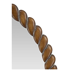 Зеркало с текстурной рамой из натурального дерева  Pine Wall Mirror варинант исполнения - 4 | Loft Concept в Костроме