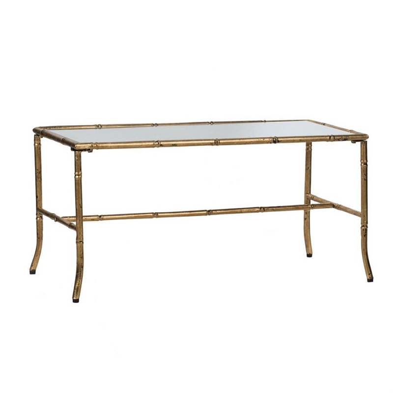 Журнальный стол Bamboo Frame Золотой Прозрачный Журнальный стол Bamboo Frame Золотой Прозрачный в Костроме | Loft Concept