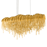 Люстра подвесная с металлическими дугами и длинными цепочками 115 см Atlantis Chain варинант исполнения - 1 | Loft Concept в Костроме