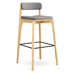 Барный стул из массива ясеня Elegant Ash Shape варинант исполнения - 2 | Loft Concept в Костроме