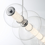 Подвесной светильник линейный с прозрачными стеклянными шарами разного диаметра Eurofase варинант исполнения - 5 | Loft Concept в Костроме