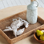 Статуэтка краб с детализированной текстурой в белом цвете Marine Accessories варинант исполнения - 6 | Loft Concept в Костроме