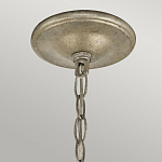 Люстра серебряного цвета с состаренным эффектом и декоративным подвесным шаром Kichler варинант исполнения - 9 | Loft Concept в Костроме