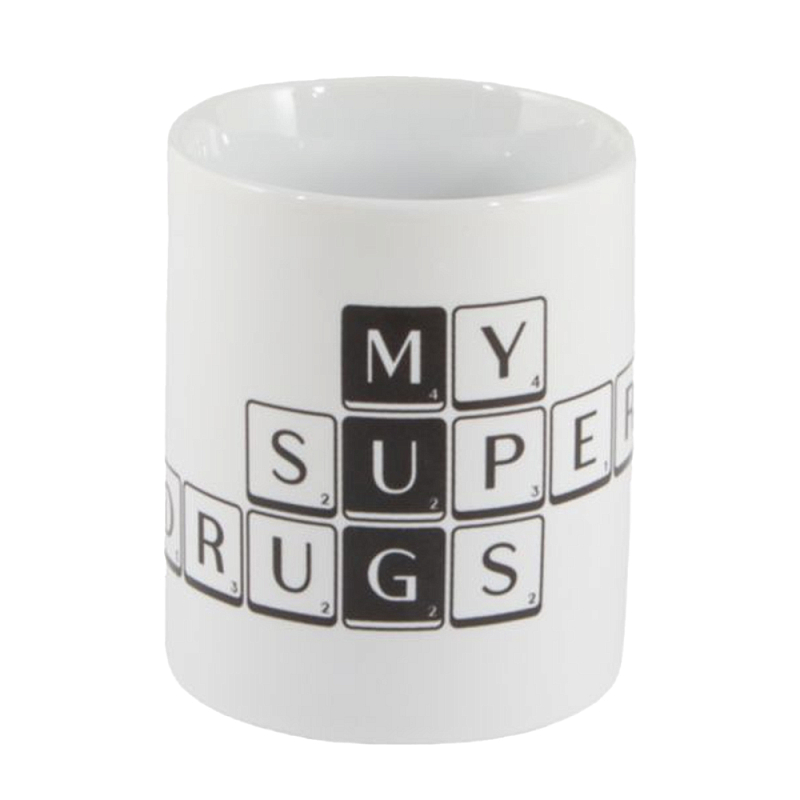 Кружка Seletti Tiles and Tales Mug Белый Черный Кружка Seletti Tiles and Tales Mug Белый Черный в Костроме | Loft Concept