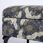 Банкетка с принтом из журавлей Crane варинант исполнения - 3 | Loft Concept в Костроме