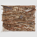 Большая Абстрактное Панно из веток и нитей Dryad Wall Art варинант исполнения - 6 | Loft Concept в Костроме