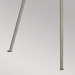 Торшер на трех тонких перекрещенных ножках с белым конусным абажуром из льна Feiss варинант исполнения - 8 | Loft Concept в Костроме