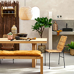 Ваза декоративная из натурального плетеного бамбука Bamboo Decor 42 варинант исполнения - 6 | Loft Concept в Костроме