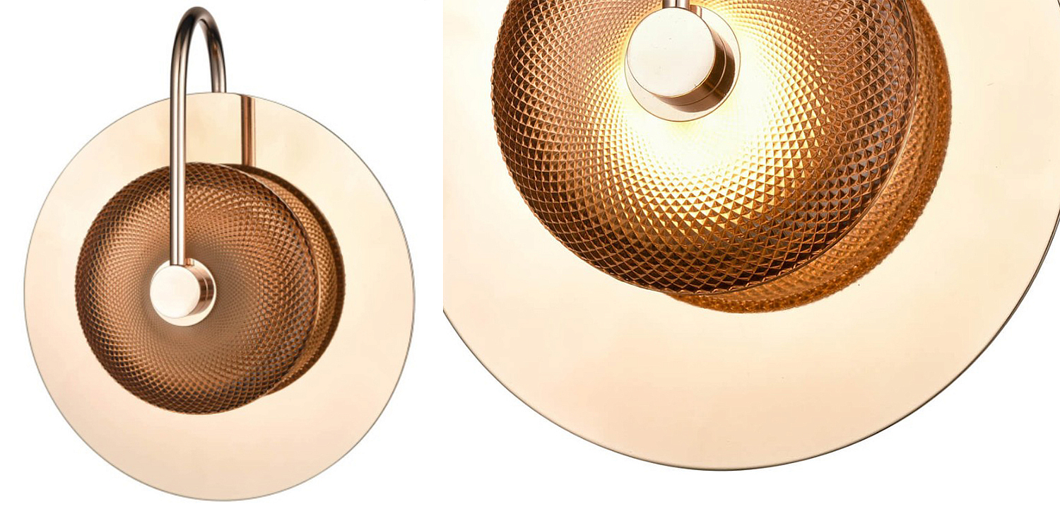 Бра Gold Disk One Mirrored Бра Gold Disk One Mirrored - Loft-Concept в Костроме