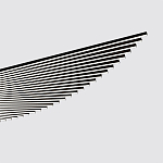 Люстра подвесная в форме веера из чёрного металла Black Solace  варинант исполнения - 1 | Loft Concept в Костроме