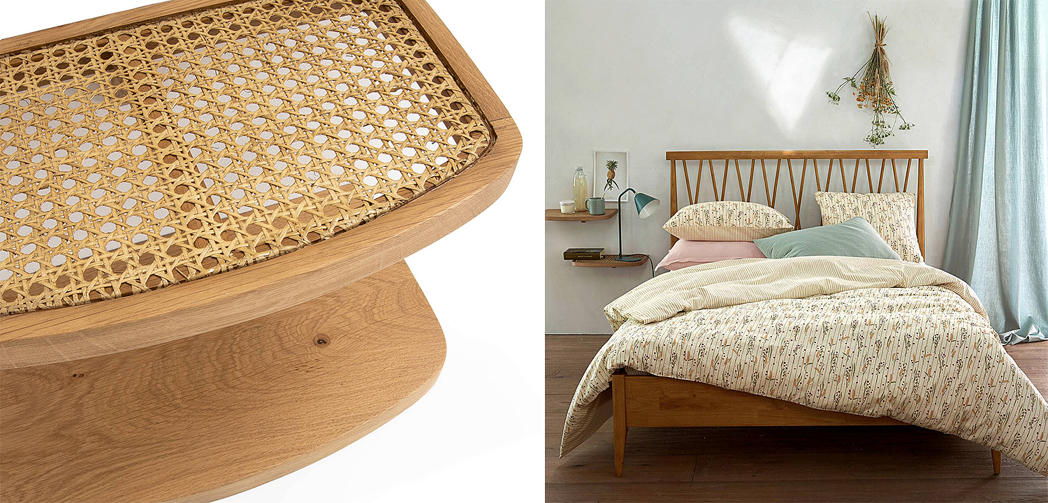 Комплект из 2-х полок Morten Wicker 42 Комплект из 2-х полок Morten Wicker 42 - Loft-Concept в Костроме