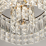 Потолочный светильник круглый с прозрачными подвесками Lunet варинант исполнения - 7 | Loft Concept в Костроме