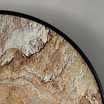 Бра с каменным диском в металлической раме Sandstone Painting варинант исполнения - 4 | Loft Concept в Костроме