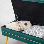 Мягкая банкетка с зоной для хранения Casket Green варинант исполнения - 3 | Loft Concept в Костроме