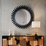 Настольная лампа с чашеобразными дисками на корпусе Glowing Waterfall варинант исполнения - 4 | Loft Concept в Костроме