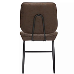 Стул с темно-коричневой обивкой из экокожи Benderson варинант исполнения - 4 | Loft Concept в Костроме