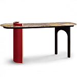 Консоль с овальной столешницей со светодиодной подсветкой Ruby варинант исполнения - 2 | Loft Concept в Костроме