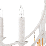 Люстра белая фактурная с подвесками из ракушек Study of Grace варинант исполнения - 1 | Loft Concept в Костроме